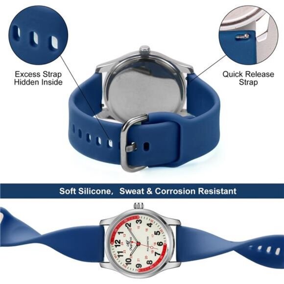 Nurse Watch Nursing Watch Analog Medical Watches with Second Hand Easy - Picture 4 of 7